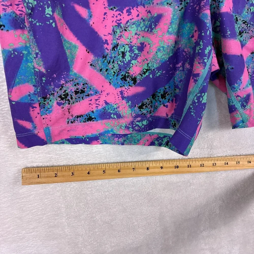 Birddogs Shorts Mens XL Pink Purple Lined Performance 90s Abstract AOP Workout